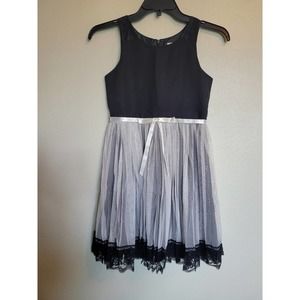 Emily West Black and White Kids Casual Dress